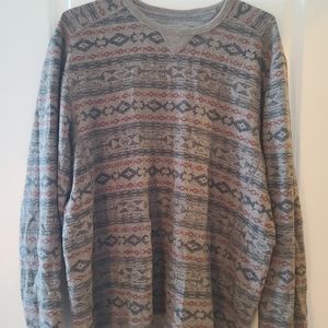 Eddie Bauer XL Pattern waffle knit thermal